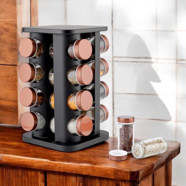 Stojak obrotowy na przyprawy ELITEHOFF E-8256 (16 pojemników)
