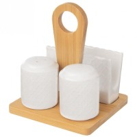 Przyprawnik porcelanowy Orion 153692 (serwetnik, solniczka, pieprzniczka)