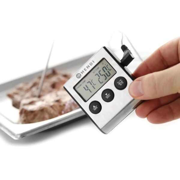 Термометр для випічки Gastronorm із зондом та функцією таймера - Hendi 271346