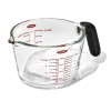Мірний стаканчик OXO-Glass 1 л. Зручне захоплення.