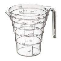 Miarka do płynów Yamazaki Layer 500 ml (przezroczysta)