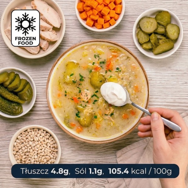Zupa ogórkowa z kurczakiem 400g