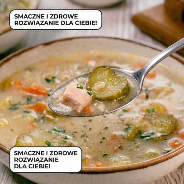 Zupa ogórkowa z kurczakiem 400g