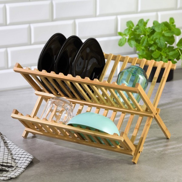 СУШКА ДЛЯ ПОСУДУ З БАМБУКУ KINGHOFF KH-1631