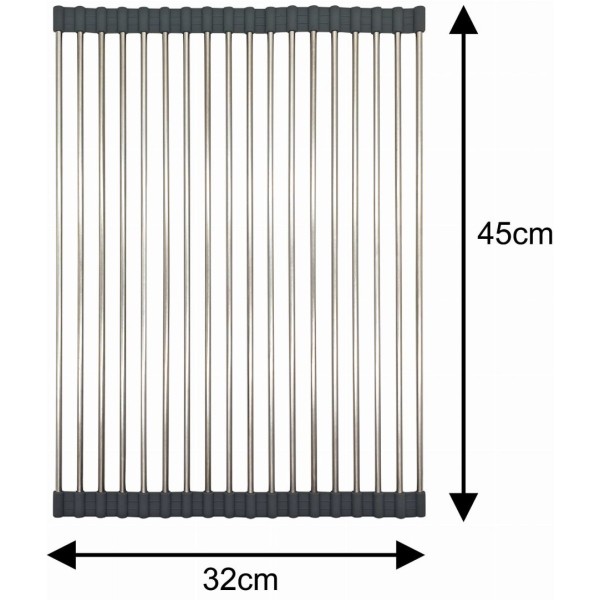 СТАЛЕВА РЕШІТКА ДЛЯ СУШАРКИ ДЛЯ МИВКИ 45 X 32 СМ KINGHOFF KH-1903
