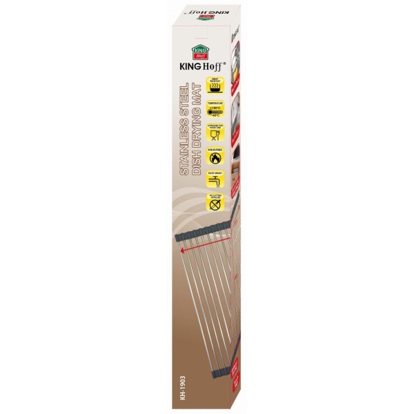 СТАЛЕВА РЕШІТКА ДЛЯ СУШАРКИ ДЛЯ МИВКИ 45 X 32 СМ KINGHOFF KH-1903