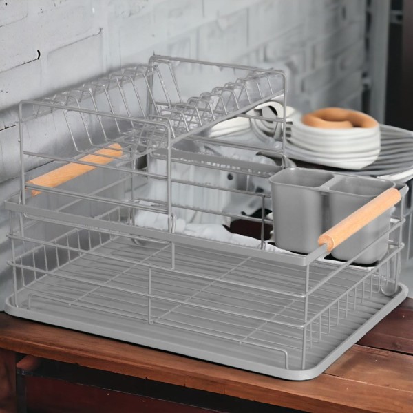 ДВОРІВ'ЯЗКОВА СУШАРКА ДЛЯ ПОСУДУ 41 X 30 X 27,5 СМ BRUNBESTE BB-3386