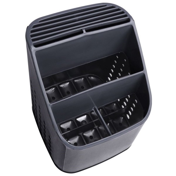 Підставка для столових приборів універсальна чорна VILDE 229074