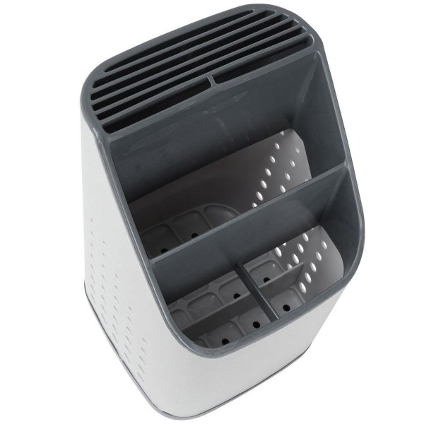 Сушарка для посуду, полиця для столових приборів, органайзер, універсальна, сіра, VILDE 229013