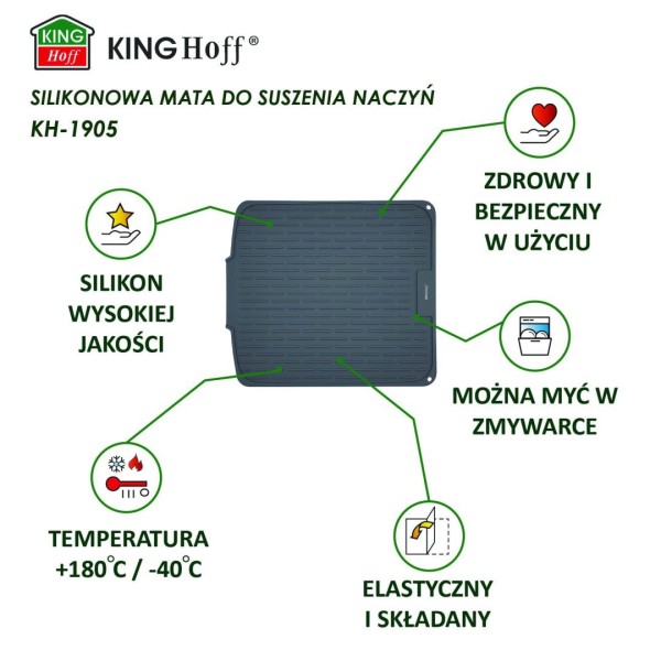 Mata do suszenia naczyń Kinghoff KH-1905 (46x40 cm)
