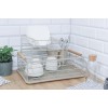 ДВОРІВНЯСНА СУШАРКА ДЛЯ ПОСУДУ З СУШИЛЬНИКОМ ТА ПІДНОСОМ 4027