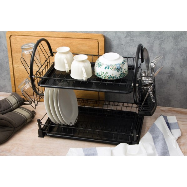 2-ЯРУСОВА СУШАРКА ДЛЯ ПОСУДУ 56x25x39 см BRUNBESTE BB-2344