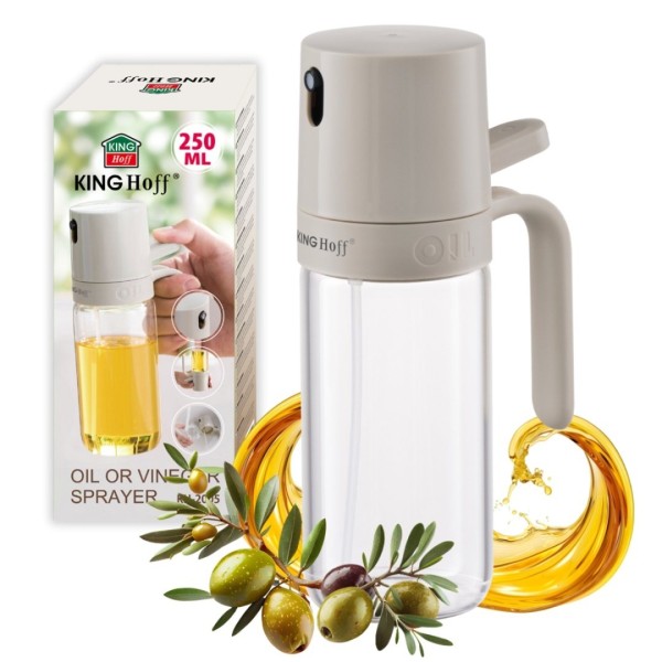 СКЛЯНИЙ РОЗПИЛЮВАЧ 250 мл ДЛЯ ОЦТУ ТА ОЛИВКОВОЇ ОЛІЇ KINGHOFF KH-2005