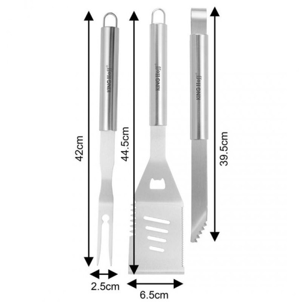 Zestaw przyborów do grilla Kinghoff KH-1919 (5 elementów)