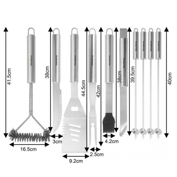 Набір інструментів для гриля KLAUSBERG KB-7901 у футлярі