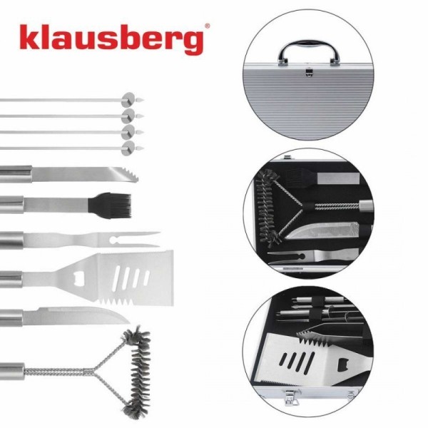 Набір інструментів для гриля KLAUSBERG KB-7901 у футлярі