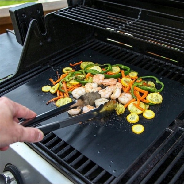 НАБІР З 4 КИЛИМКІВ ДЛЯ ГРИЛЯ BBQ 40 X 30 СМ АНТИПРИГАРНІ КИЛИМКИ З PTFE BRUNBESTE BB-3367