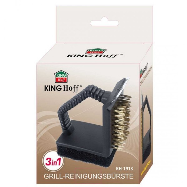 ЩІТКА 3-в-1 ДЛЯ ЧИЩЕННЯ ГРИЛЯ GRILL KINGHOFF KH-1913