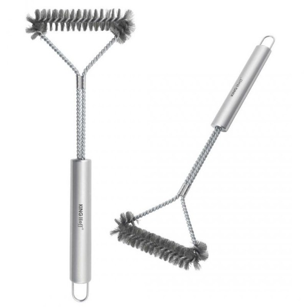 СТАЛЕВА ЩІТКА ДЛЯ ЧИЩЕННЯ ГРИЛЯ GRILL KINGHOFF KH-1915