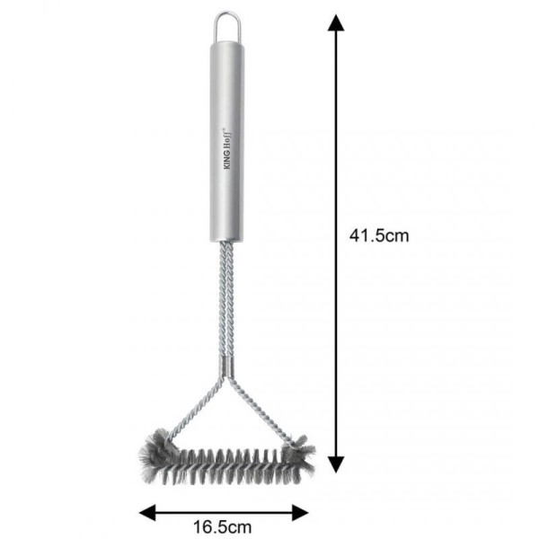 СТАЛЕВА ЩІТКА ДЛЯ ЧИЩЕННЯ ГРИЛЯ GRILL KINGHOFF KH-1915