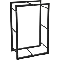 Stojak na drewno kominkowe Mondex 45x28x70 cm (metalowy)