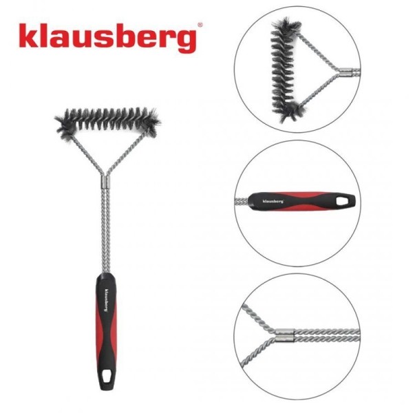 СТАЛЕВА ЩІТКА ДЛЯ ЧИЩЕННЯ ГРИЛЯ KLAUSBERG KB-7898