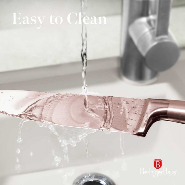 НІЖ КУХАРЯ BERLINGER HAUS STEEL 22 см BH-2934 РОЖЕВЕ ЗОЛОТО