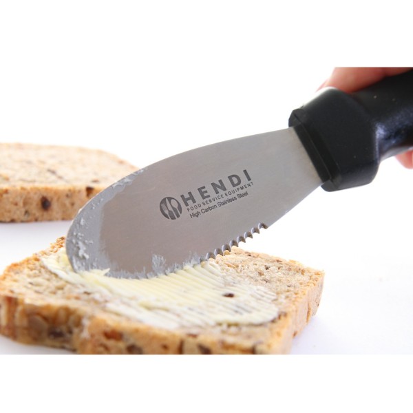Ніж для нанесення масла з нержавіючої сталі з зубцями - Hendi 855768