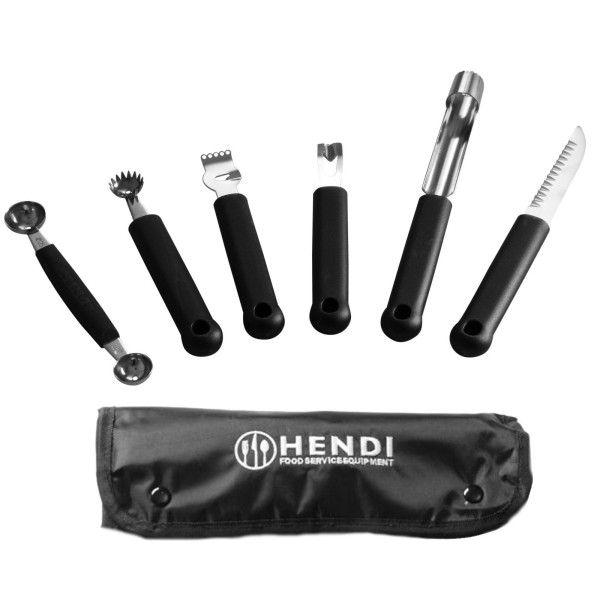 Набір декоративних ножів для овочів та фруктів, 6 предметів - Hendi 856291