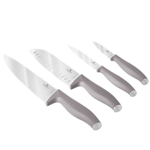 НАБІР З 4 КУХОННИХ НОЖІВ BERLINGER HAUS BH-2960 СІРО-КОЛЬОРОВИЙ