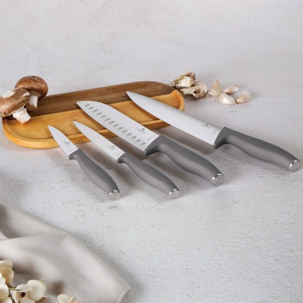 НАБІР З 4 КУХОННИХ НОЖІВ BERLINGER HAUS BH-2960 СІРО-КОЛЬОРОВИЙ
