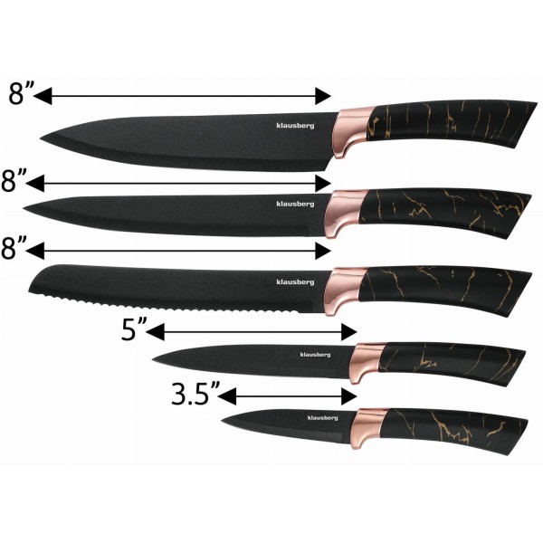 Набір кухонних ножів KLAUSBERG KB-7768 з 5 предметів