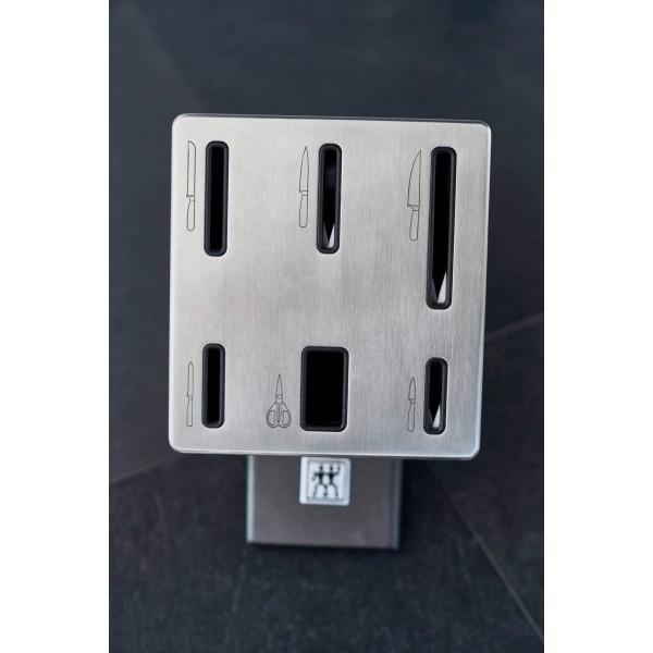 Набір ножів ZWILLING FOUR STAR з 5 штук у самозаточувальному блоці, сірий