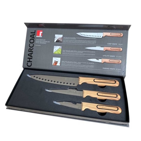 НАБІР КУХОННИХ НОЖІВ BERGNER BG-39420 CHARCOAL