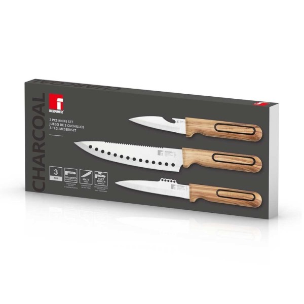 НАБІР КУХОННИХ НОЖІВ BERGNER BG-39420 CHARCOAL