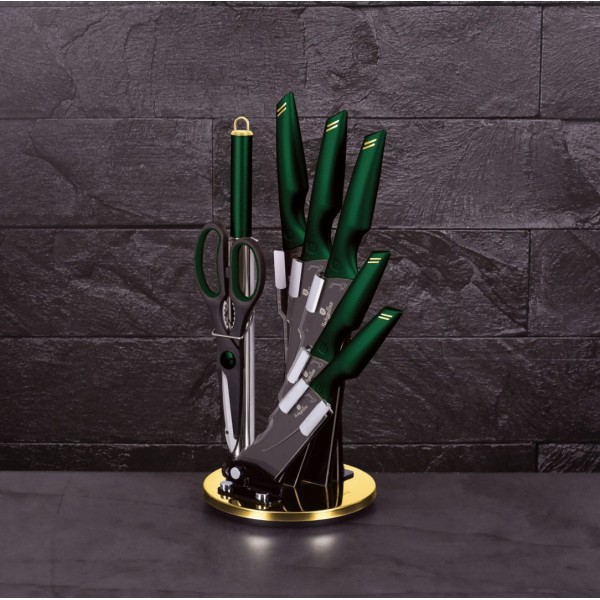 Набір ножів 8 предметів BERLINGER HAUS BLACK EMERALD BH-2690