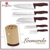 Zestaw noży Berlinger haus BH-2754 Leonardo (w bloku bambusowym)