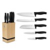 Набір ножів BERLINGER HAUS BH-2971 матово-чорного кольору з бамбукового блоку