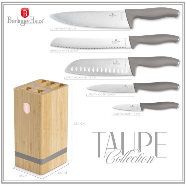 Zestaw noży Berlinger haus BH-2974 (blok bambusowy)