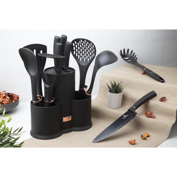 Набір ножів та кухонного начиння BerlingerHaus BH-6254 Black Rose