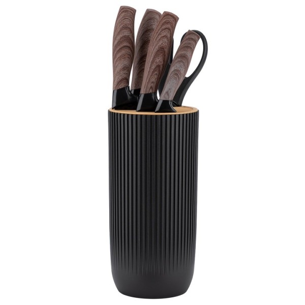 Zestaw noży kuchennych ELITEHOFF E-6309 (z tasakiem i stojakiem)