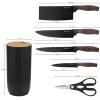 Zestaw noży kuchennych ELITEHOFF E-6309 (z tasakiem i stojakiem)