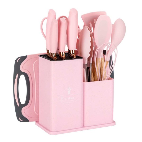 Zestaw noży i przyborów kuchennych ELITEHOFF E-6072 (19 elementów)