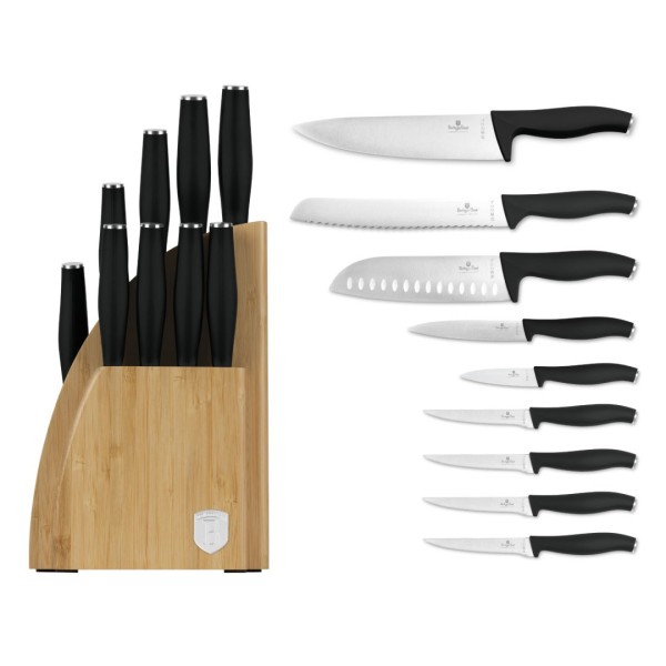 Набір з 9 бамбукових ножів BerlingerHaus Matte Black BH-2979