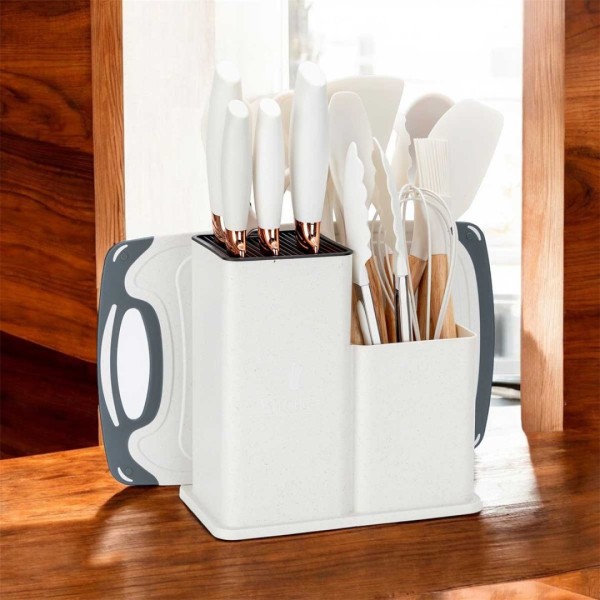 НАБІР З 19 НОЖІВ ТА КУХОННОГО НАЧИНАННЯ В ПІДСТАВЦІ E-6071