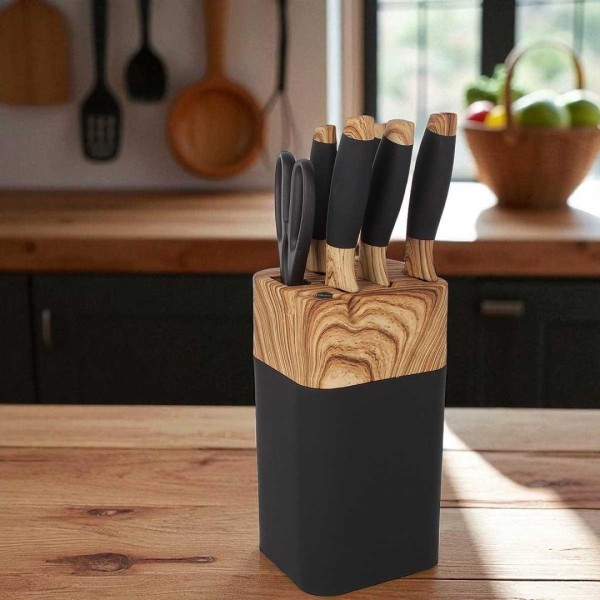 Zestaw noży kuchennych Brunbeste 3775 (ze stojakiem i ostrzałką)