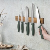 Кухонні ножі | Набір із 6 ножів з магнітною смужкою BerlingerHaus Matte Green BH-2978