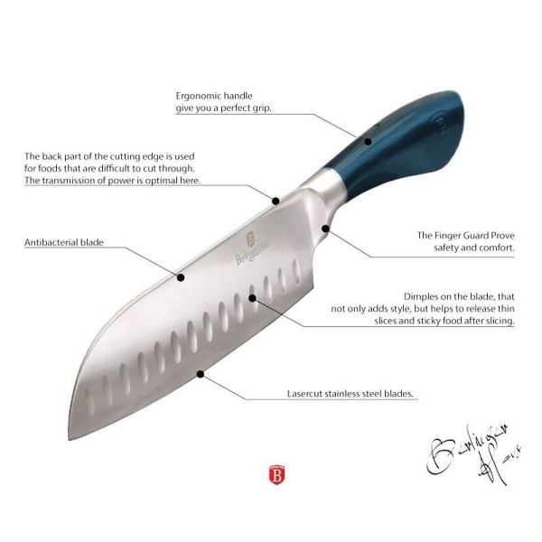 Zestaw noży Berlinger haus INFINITY AQUAMARINE BH-2415 (8 elementów)