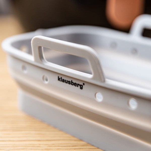 НАБІР СИЛІКОНОВИХ ВСТАВОК ДЛЯ ФРИТЮРНИЦІ БЕЗ ЖИРУ, 2 ШТУКИ, ПРЯМОКУТНІ 20,5X14,5 СМ, СКЛАДАЮЧІСЯ KLAUSBERG KB-7791