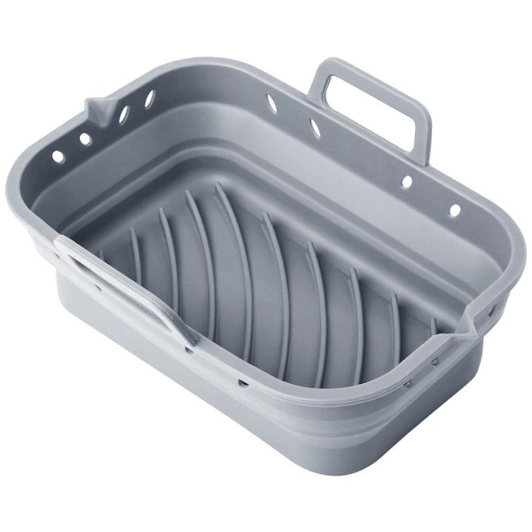 НАБІР СИЛІКОНОВИХ ВСТАВОК ДЛЯ ФРИТЮРНИЦІ БЕЗ ЖИРУ, 2 ШТУКИ, ПРЯМОКУТНІ 20,5X14,5 СМ, СКЛАДАЮЧІСЯ KLAUSBERG KB-7791